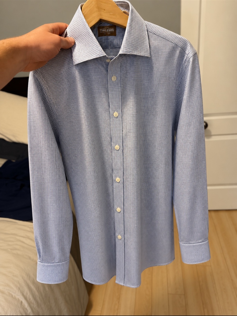 Gitman brothers Light Blue Check Dress Shirt